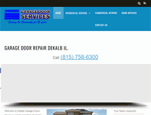 Tablet Screenshot of dekalbgaragedoors.com